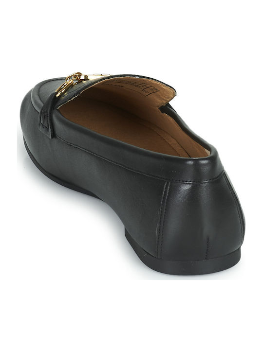 Averi Leather Women's Loafers in Black Color