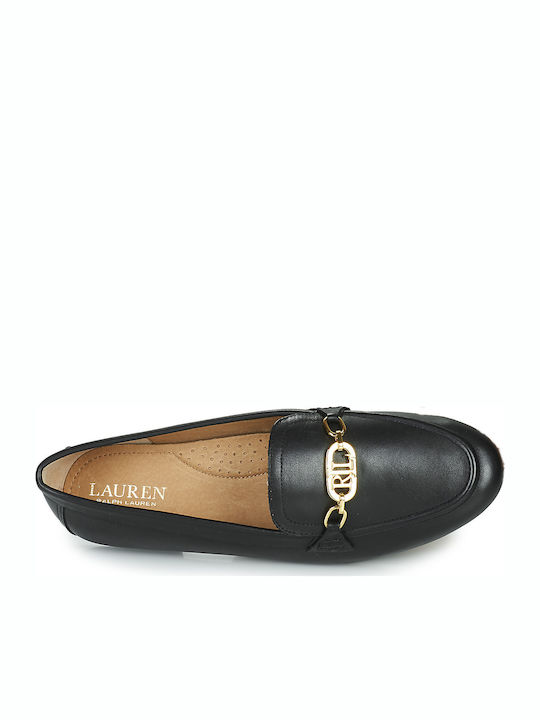 Averi Leather Women's Loafers in Black Color