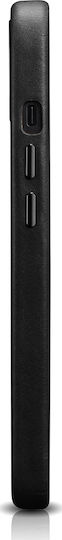 iCarer Oil Wax Back Cover Δερμάτινο Μαύρο (iPhone 13 Pro Max)