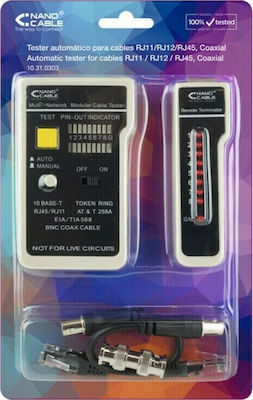 Nanocable 10.31.0303 Network Cable Tester BNC / RJ11 / RJ12 / RJ45