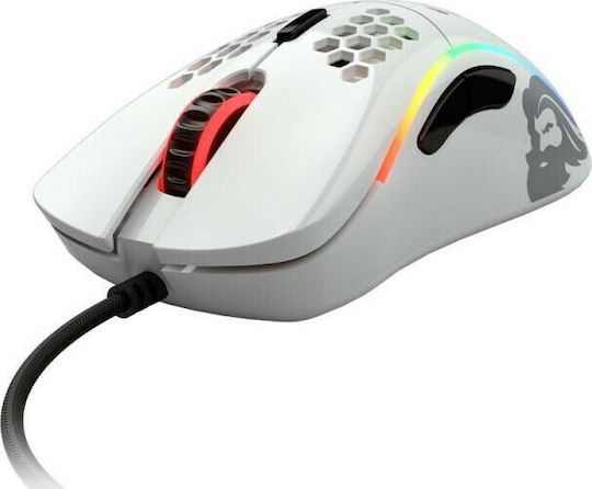 Glorious PC Gaming Race Model D RGB Gaming Ποντίκι 12000 DPI Glossy White