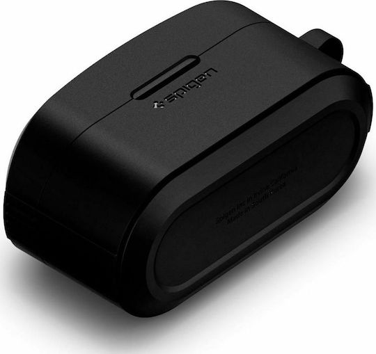 Spigen Rugged Armor Θήκη Σιλικόνης με Γάντζο Matte Black για Sony WF-1000XM4