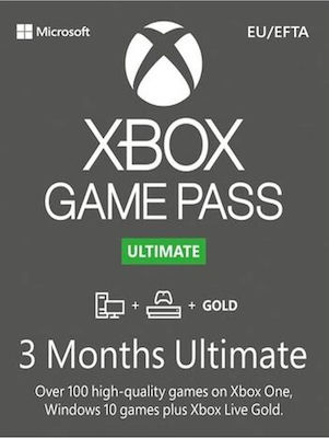Microsoft Xbox Game Pass Ultimate Προπληρωμένη Κάρτα με Πίστωση Χρόνου για 90 ημέρες Key