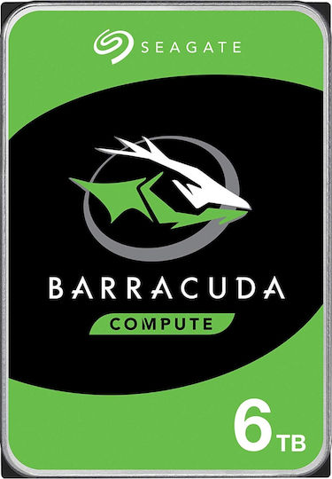 Seagate BarraCuda Desktop 6TB HDD Hard Drive 3.5" SATA III 5400rpm with 256MB Cache ST6000DM003