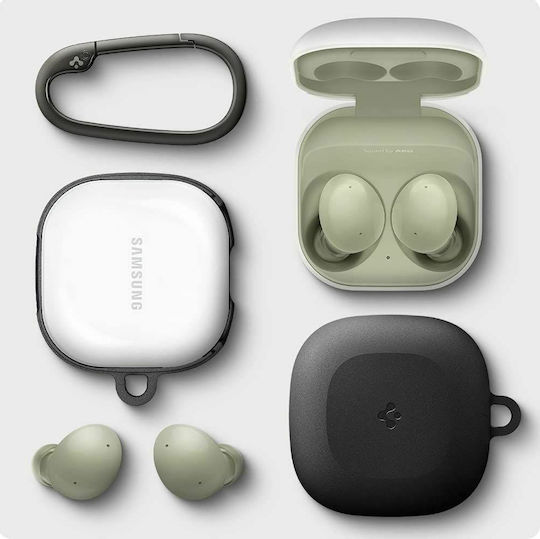 Spigen GeoFit Hülle Kunststoff mit Haken in Gray Farbe für Galaxy Buds Live / Pro