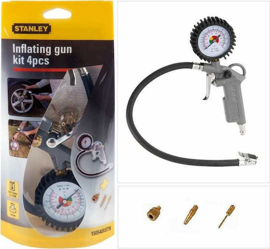 Stanley 150540XSTN Air Pressure Gauge with Tyre Inflator Pistol 10bar