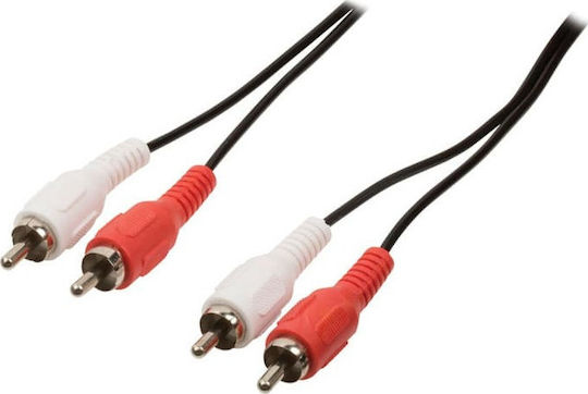Nedis Kabel RCA-Stecker - RCA-Stecker 3m CAGP24200BK30