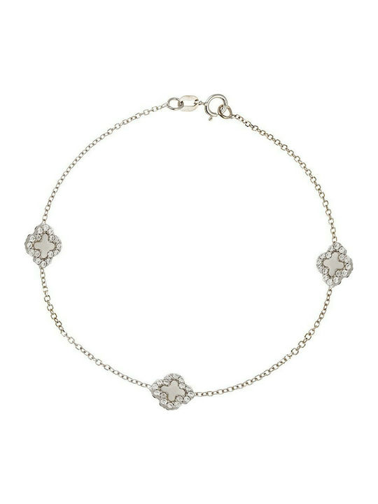 14-carat white gold bracelet