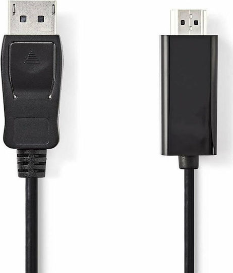 Nedis Cable DisplayPort male - HDMI male 2m Black (CCGP37100BK20)