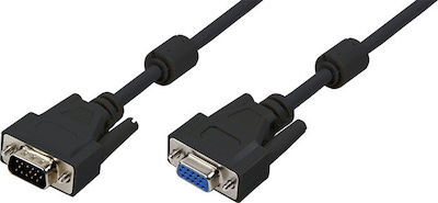 LogiLink VGA male to VGA female Black 10m Cable (CV0019)