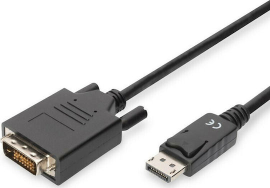 Digitus 2m DVI-D male to DisplayPort male Cable Black (AK-340301-020-S)