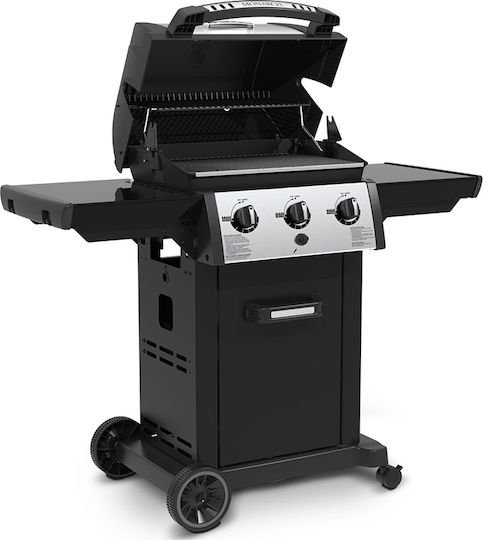 Broil King Monarch 320 Ψησταριά Υγραερίου Μαντεμένιας Σχάρας 56x38εκ. με 3 Εστίες 8.8kW