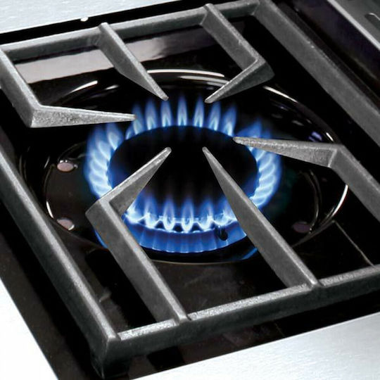 Regal 590 Grătar pe gaz Din fontă Grătar 81.25bucx49buccm cu 5 buc 16kW și Arzător Lateral