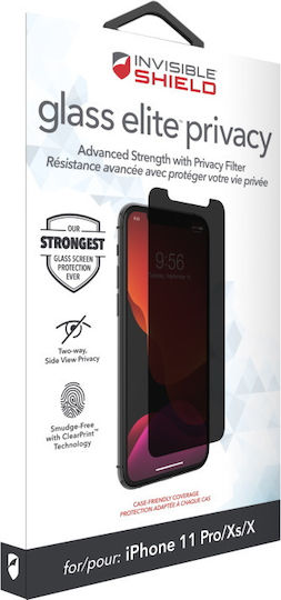 Zagg InvisibleShield Privacy Full Face Tempered Glass (iPhone 11 Pro / X / XS)