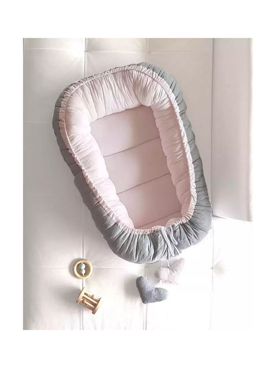 Tuttolina Cocoon Baby Nest Grey-Pink