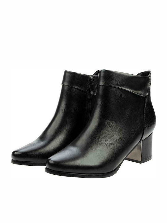 B-Soft Women's Ankle Boots with Medium Heel Black