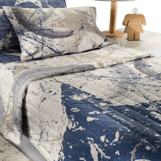 Saint Clair Sheet Set Single Cotton Galaxy Blue 160x250cm 2pcs