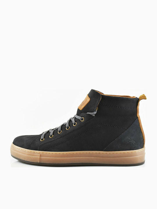 Leder Marineblau Herrenstiefel Anatomisch