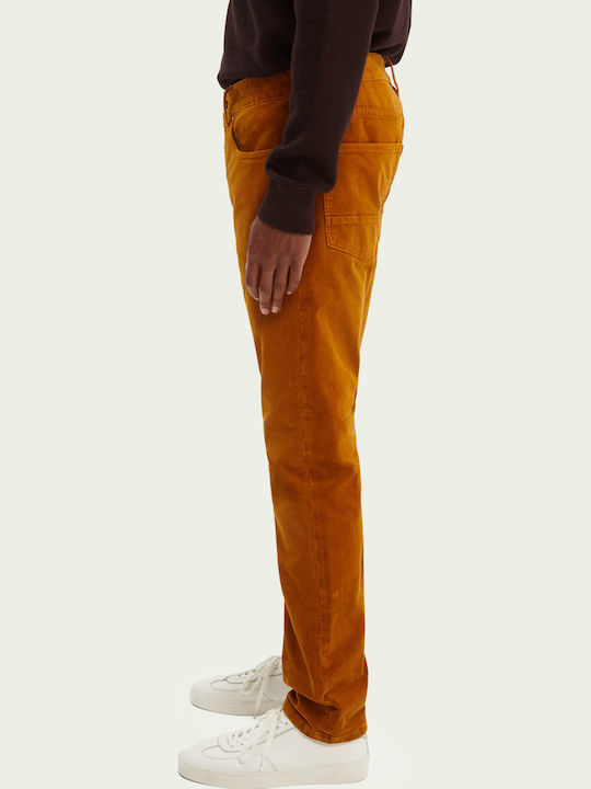 Hose in Schlanker Passform Orange