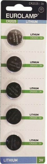Eurolamp Lithium Watch Battery CR2025 3V 1pcs