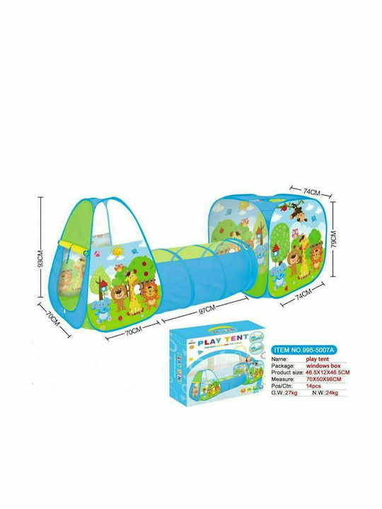 Cangaroo Kids Play Tunnel 995-5007A for 3+ years Multicolour
