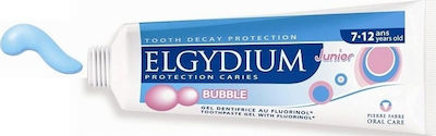 Elgydium Οδοντόκρεμα Junior Bubble 50ml 1400 ppm με Γεύση Τσιχλόφουσκα για 7+ χρονών