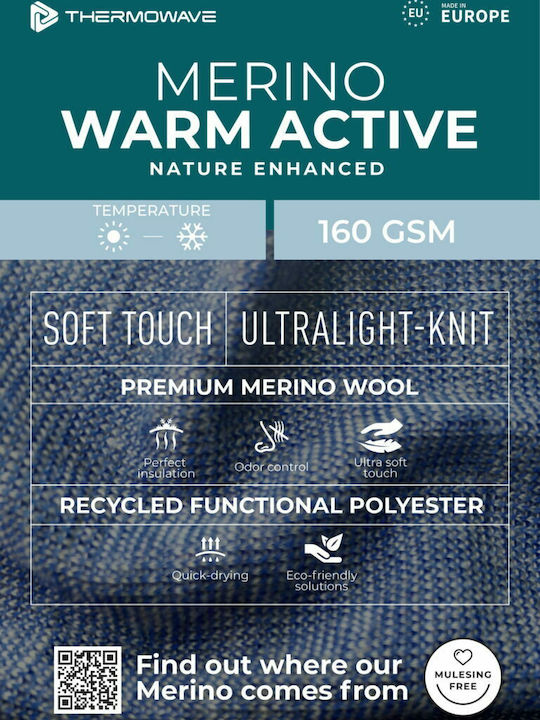 Thermowave Merino Warm Damen Thermo Hose Lila Thermohose Acai Melange