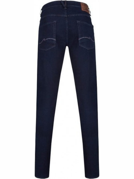 Hattric Men's Jeans Pants in Slim Fit Navy Blue