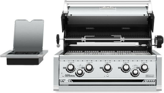 Broil King Imperial S 590 Газово Барбекю Решетка 81брx49брсм. с 5 бр 16кВт и Страничен Нагревател
