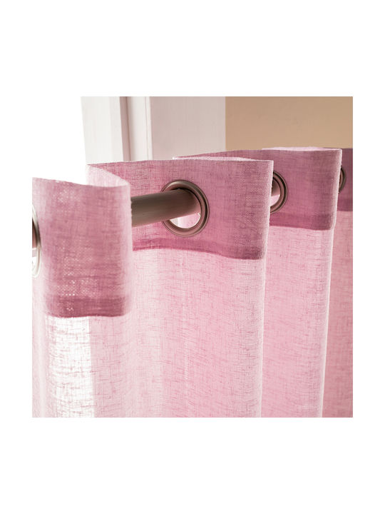 Gofis Home Curtain with Grommet Combe 502 Lila 20 2004502200003 140x280cm