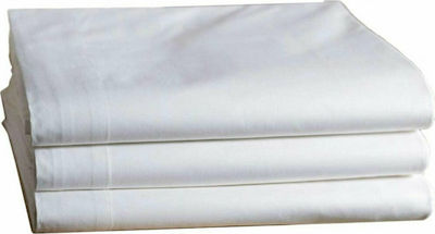 Astron Italy Natali Hotel Semi Double White Sheet 100% Cotton 160x270cm