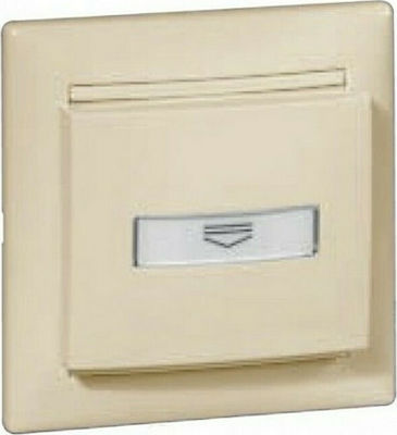 Legrand Valena Recessed Power Key Card Switch with Frame Κάρτας Beige