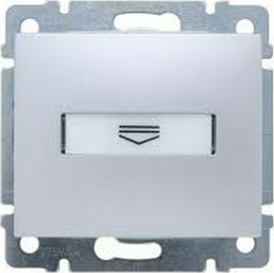 Legrand Valena Recessed Power Key Card Switch with Frame Κάρτας Gray