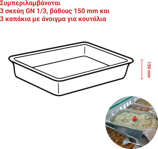 Bartscher Commercial Electric Bain Marie GN1/1 1.2kW