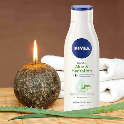 Nivea Aloe & Hydration 48h Feuchtigkeitsspendende Lotion Regeneration mit Aloe Vera 250ml