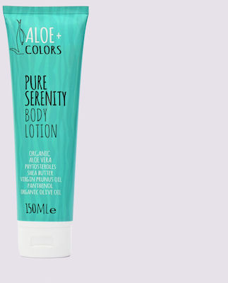 Aloe Colors Pure Serenity Moisturizing Lotion Restoring with Aloe Vera & White Musk Scent for Sensitive Skin 150ml