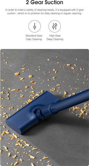Deerma DX1000W Electric 2 in 1 Stick & Handheld Vacuum 600W Blue