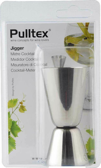 Pulltex Double Bar Spirit Measure 20/40ml Silver
