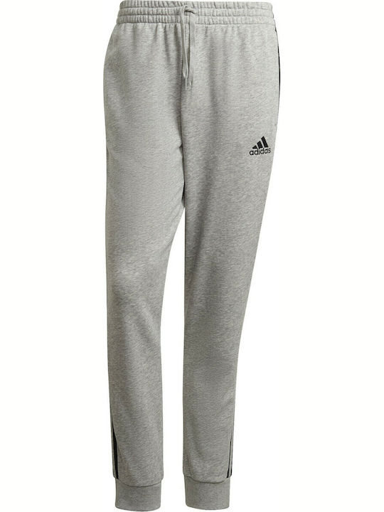 Essentials 3 Stripes Pantaloni de trening cu Elastic Gri
