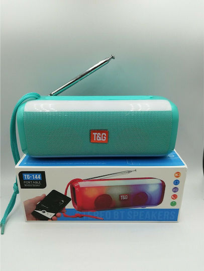 T&G TG-144T Ηχείο Bluetooth 10W με Ραδιόφωνο και Διάρκεια Μπαταρίας έως 2 ώρες Τιρκουάζ