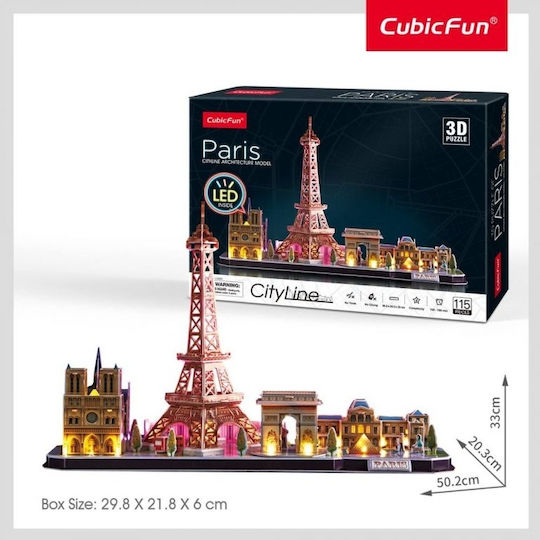 Paris Led Edition Puzzle 3D 115 Teile