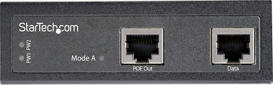 StarTech POEINJ30W Неуправляем L2 PoE+ Switch с 2 Портове Гигабитови (1Gbps) Ethernet