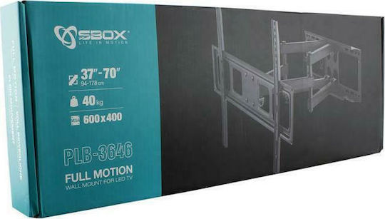 Sbox PLB-3646 PLB-3646 Wall TV Mount with Arm up to 70" and 40kg