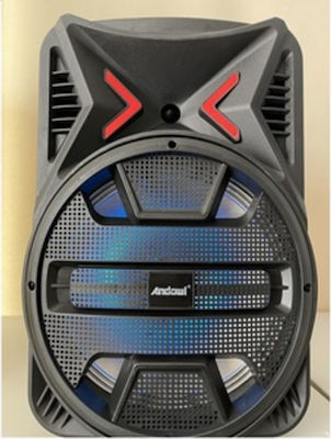 Andowl Karaoke System with a Wired Microphone AN-Q1200 in Black Color