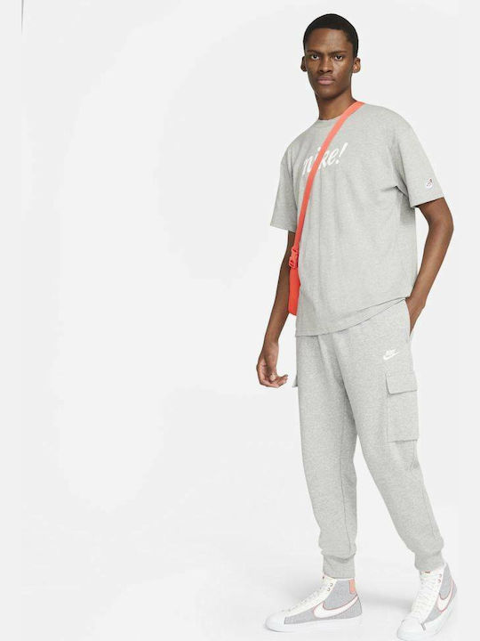 Sportswear Cargo Παντελόνι Φόρμας με Λάστιχο Γκρι