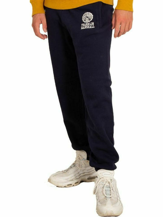 Sweatpants with Elastic Navy Blue