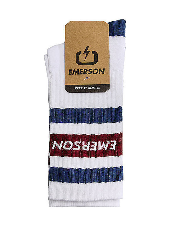 Emerson Ανδρικές Κάλτσες με Σχέδια Λευκές