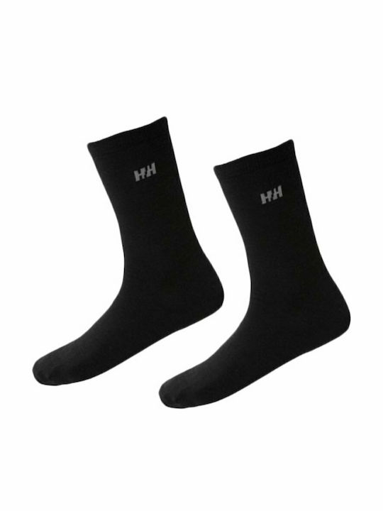 Helly Hansen Ανδρικές Μονόχρωμες Κάλτσες Μαύρες 2Pack