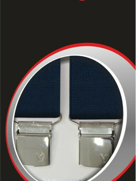 Victoria Suspenders Monochrome Navy Blue