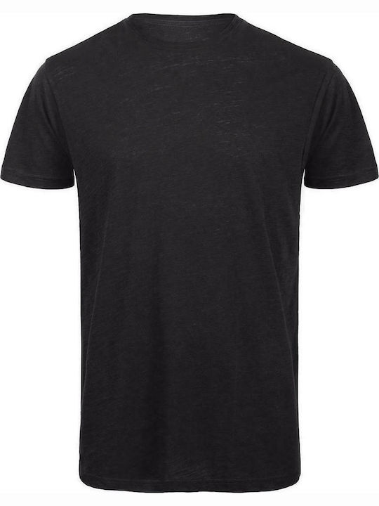 B&C TM046 Inspire Slub T Men's Short Sleeve Promotional T-Shirt Chic Black